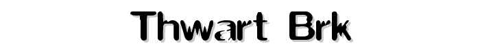 Thwart BRK font